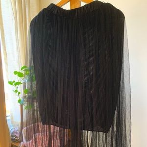 Free***Local designer Black lace skirt for layering
